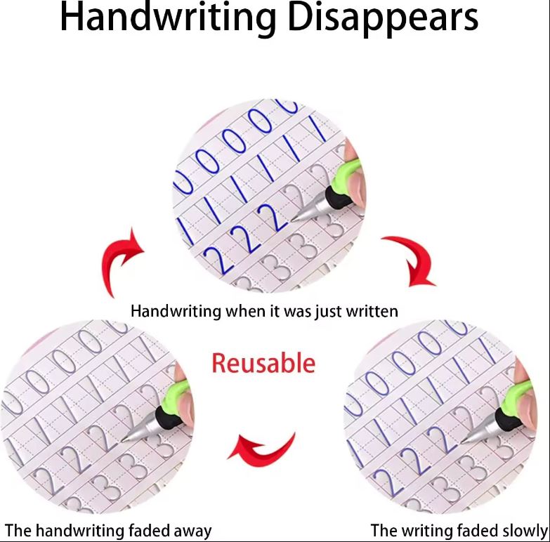 Libro de caligrafía Montessori x 4