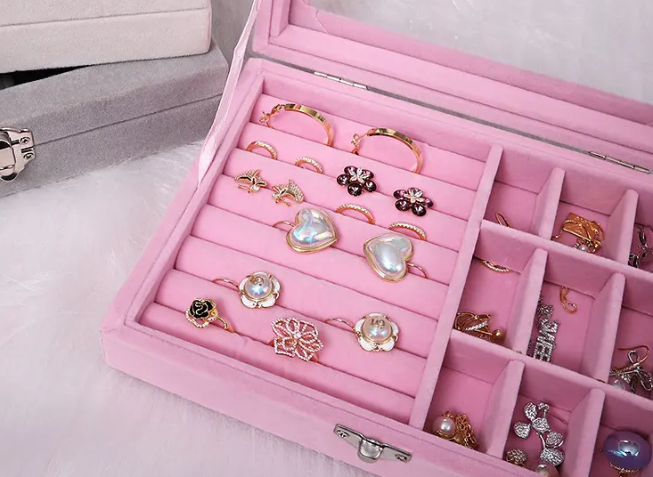 Joyero con tapa en acrílico