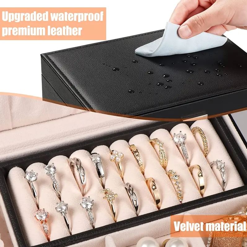 Joyero de dos niveles