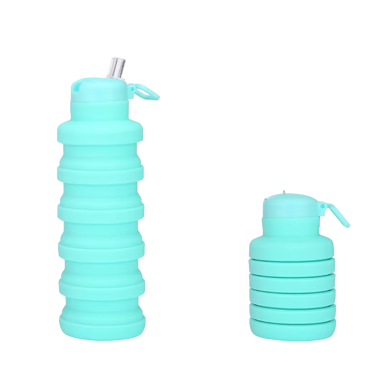 Botella plegable con pitillo