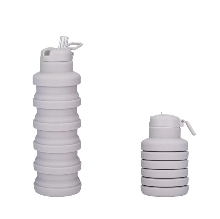 Botella plegable con pitillo