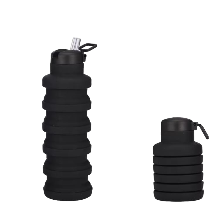 Botella plegable con pitillo