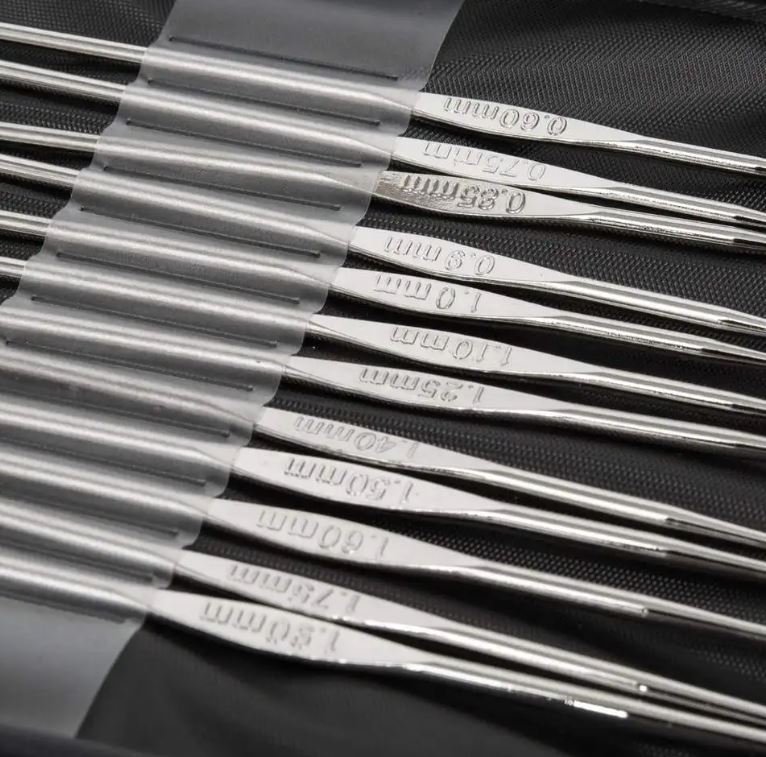 Agujas crochet set x 22