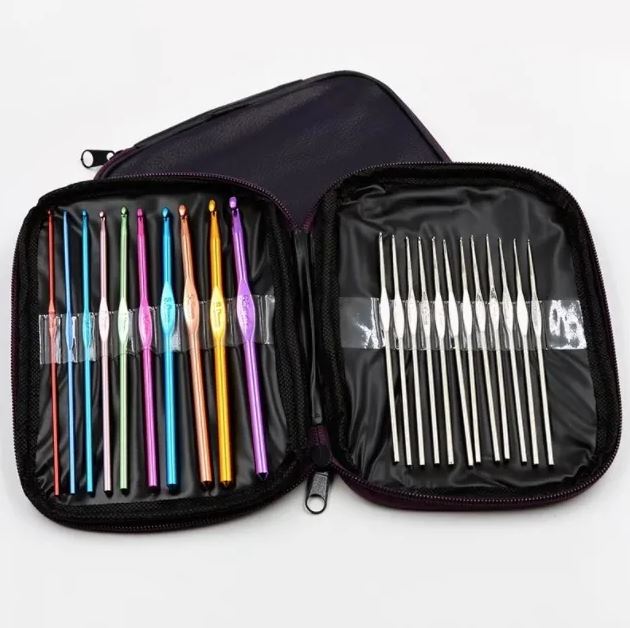 Agujas crochet set x 22