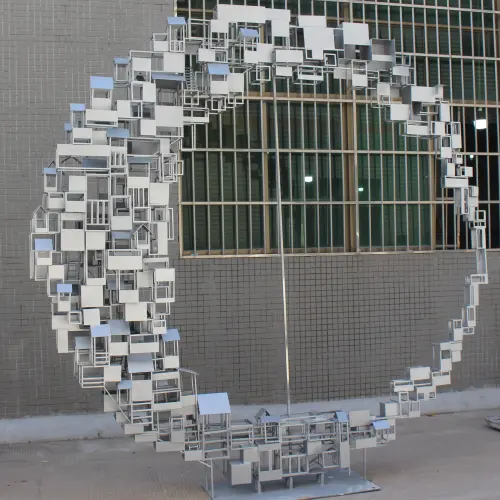 Geometric Metal Art Sculpture