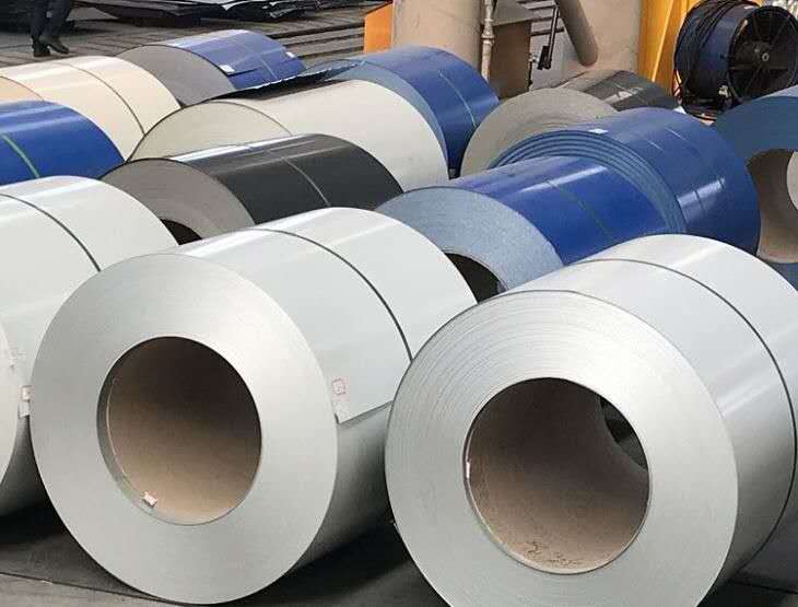 Stack of Pre-painted Steel Coils