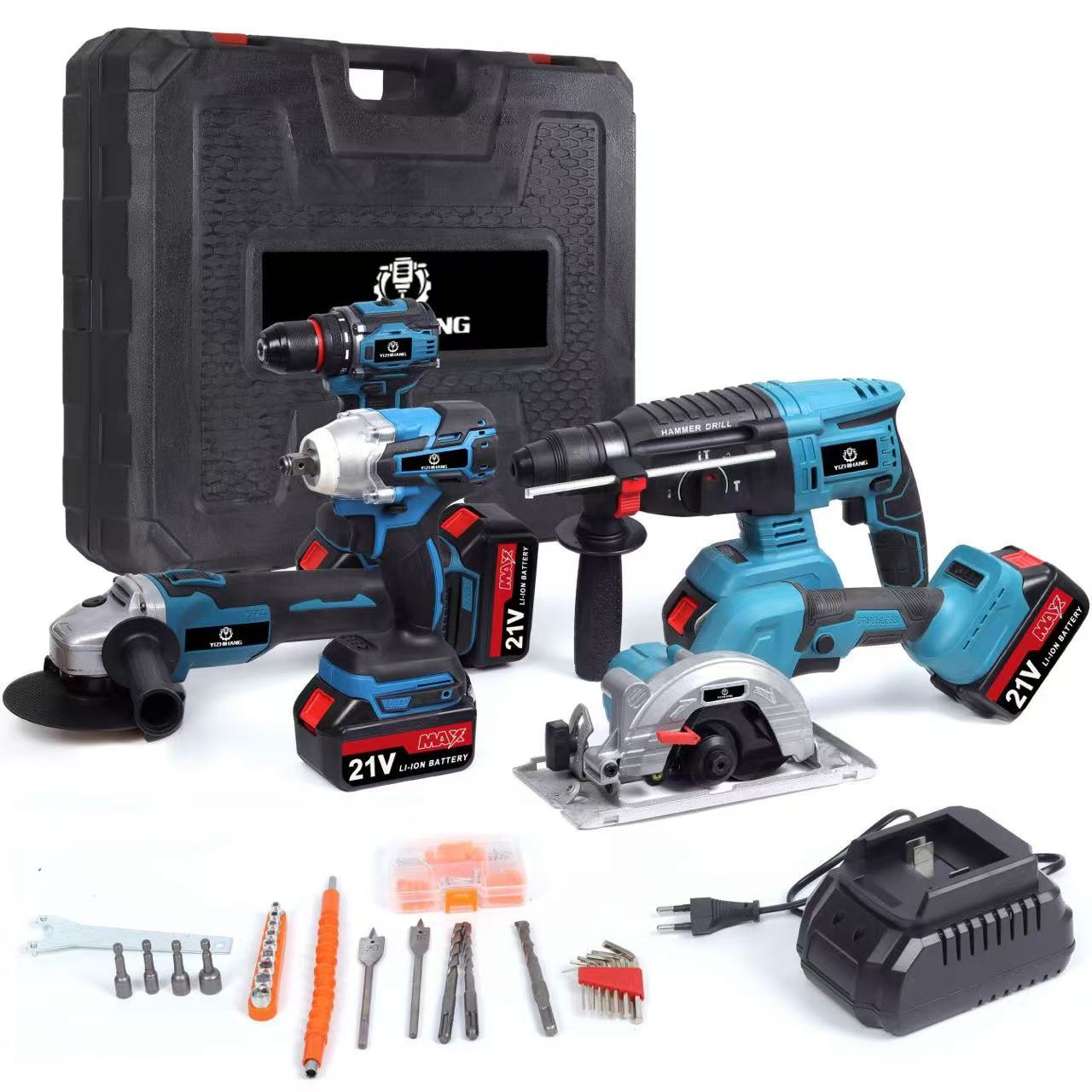 21V Cordless Power Tools Set
