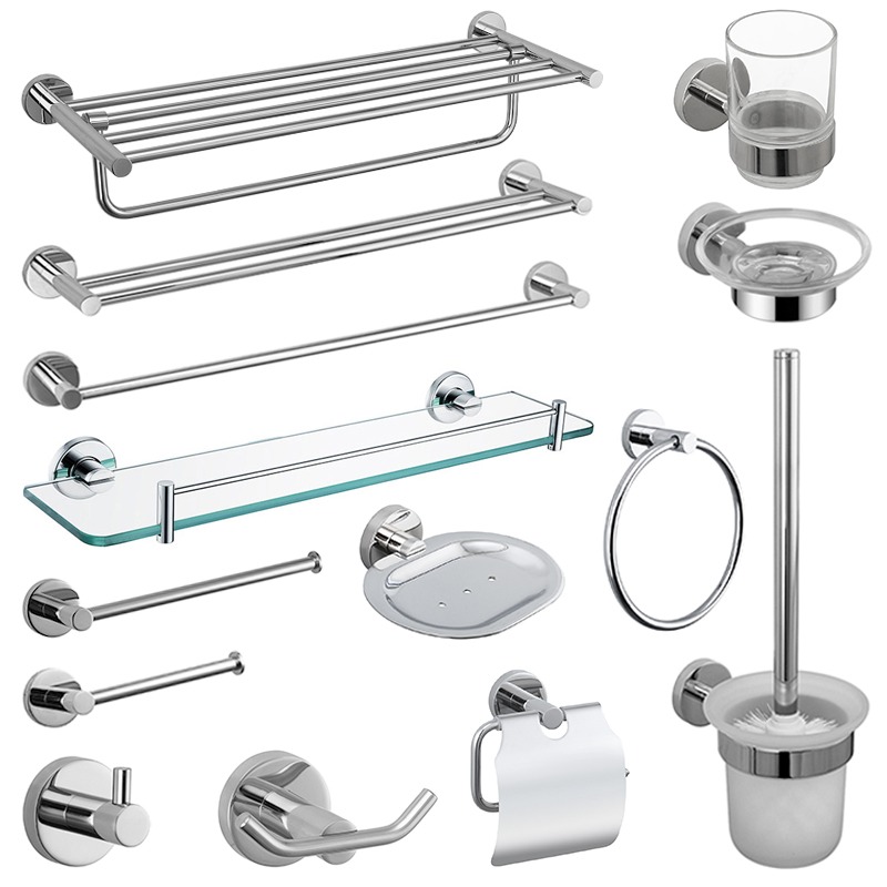 Bathroom Accessories Set Chrome