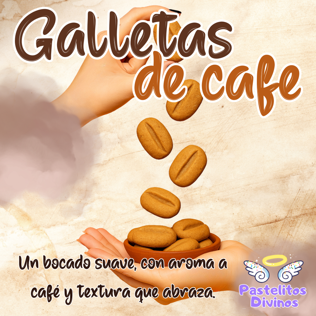 Galletas Artesanales de Café y Mantequilla – Forma de grano | Hechas a mano