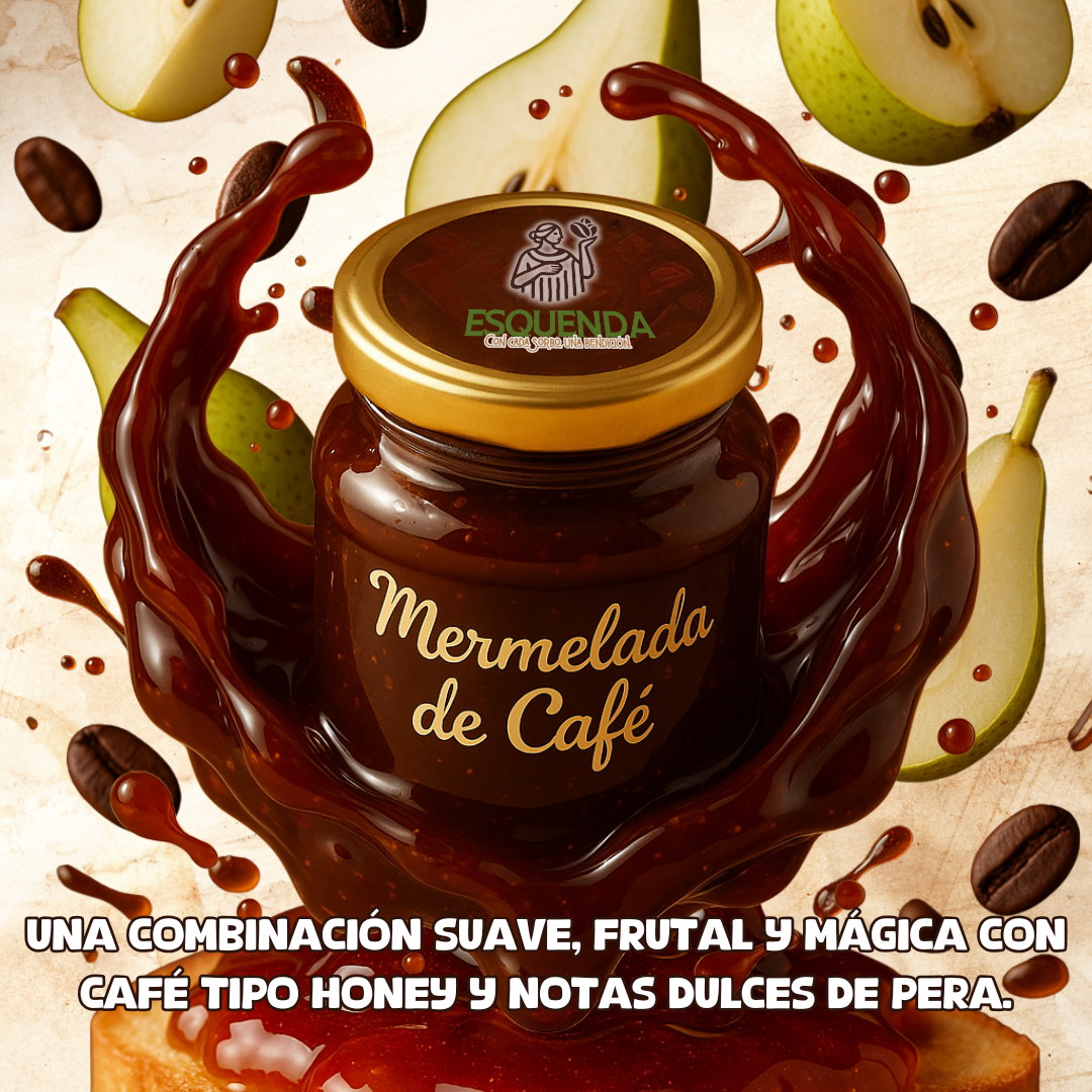 Mermelada Artesanal de Café y Pera – Café para untar, sabor que abraza