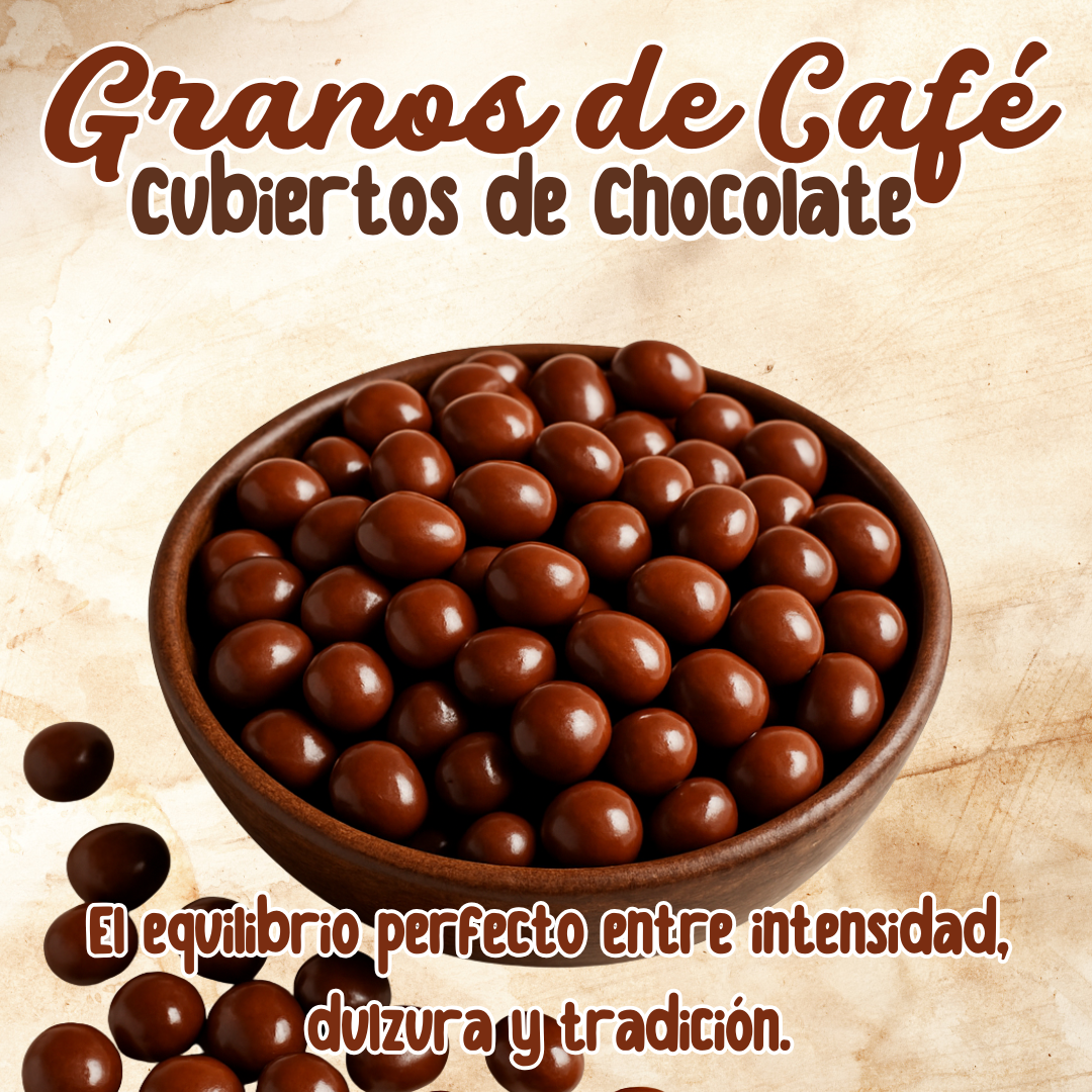 Granos de Café Artesanales con Chocolate con Leche – Snack Gourmet con Café Honey