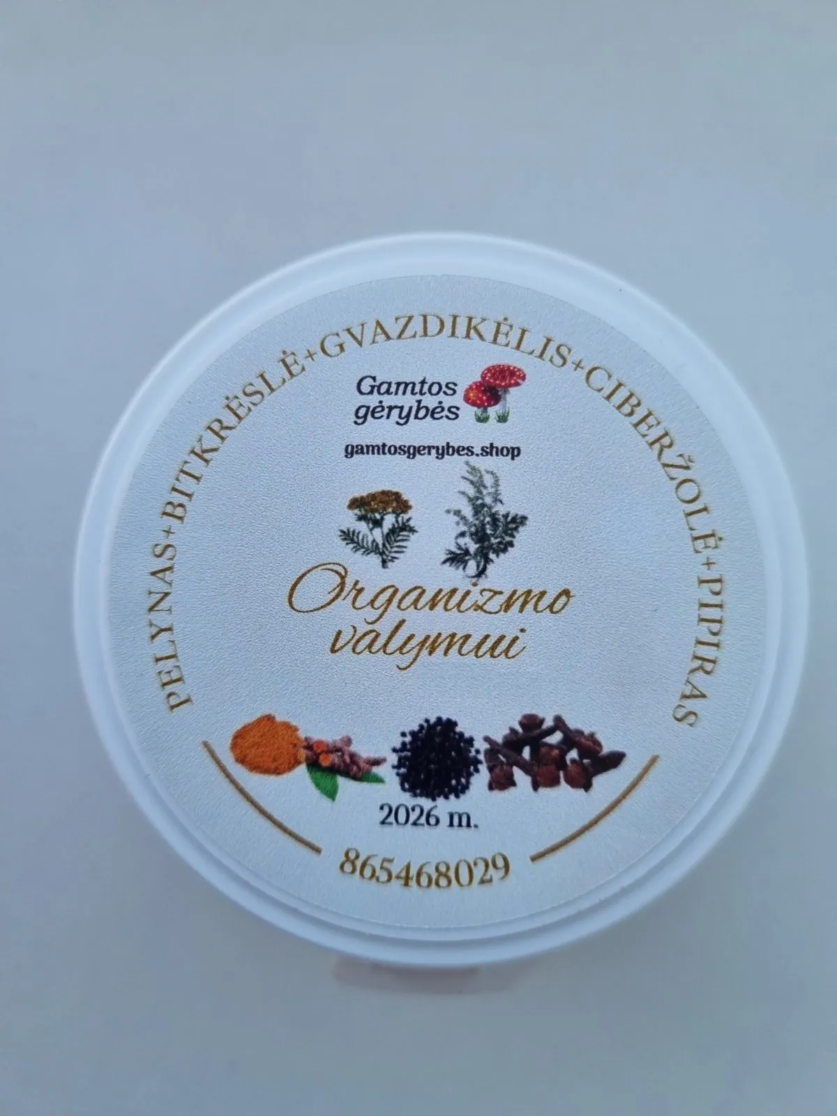 Pelynas + Bitkrėslė + Gvazdikėlis + Ciberžolė + Pipiras