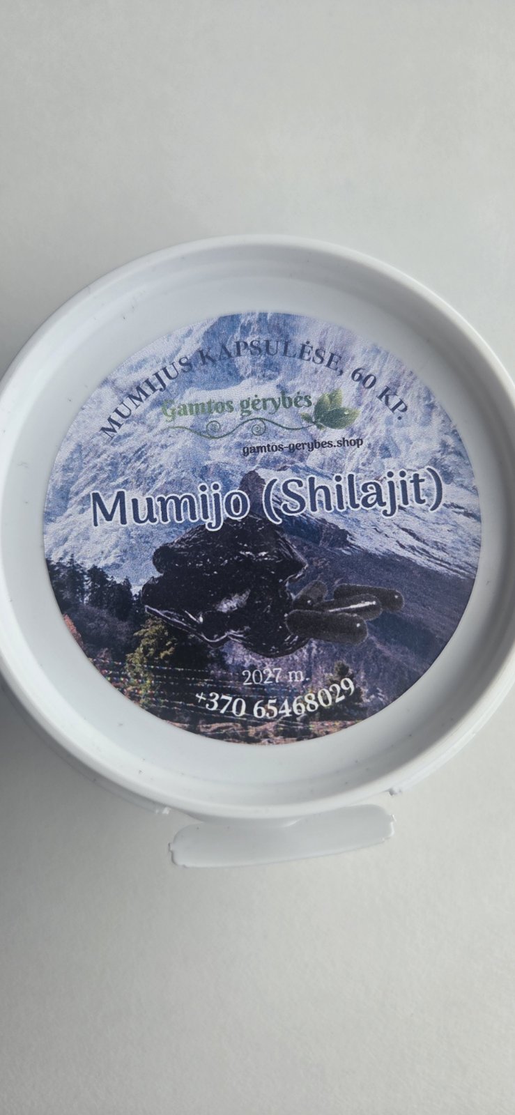 SHILAJIT Mumijus Altajaus natūrali derva kapsulėse