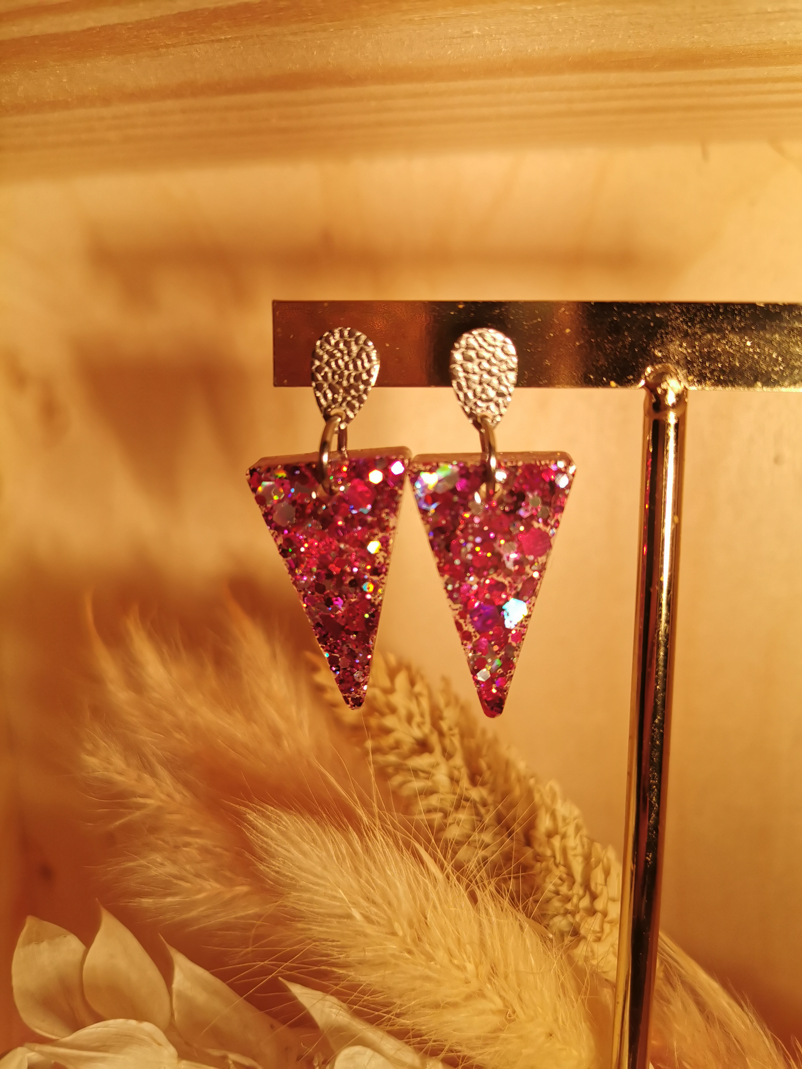 Les petites "AUDACIEUSES" rose et argent