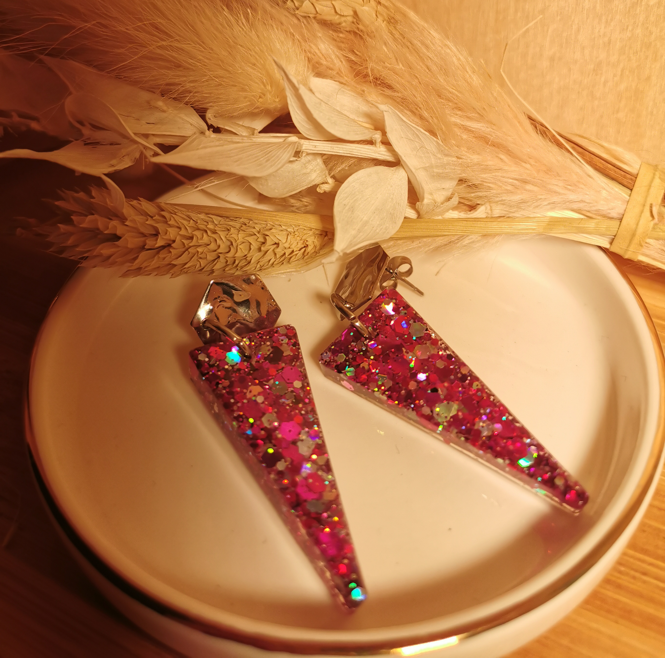 Les grandes "AUDACIEUSES" rose et argent