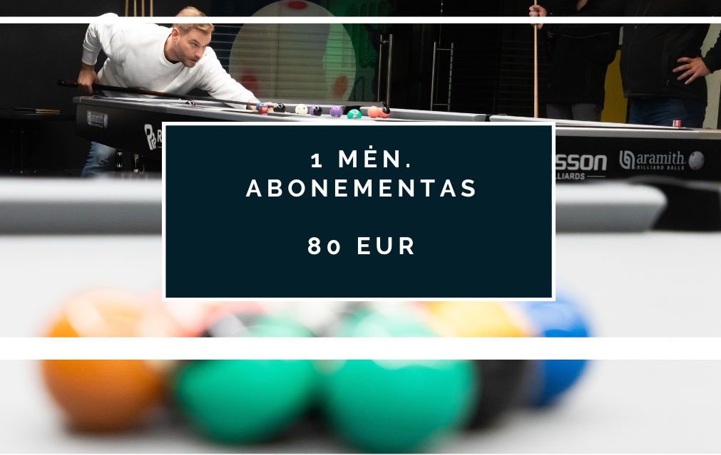 1 mėn. abonementas