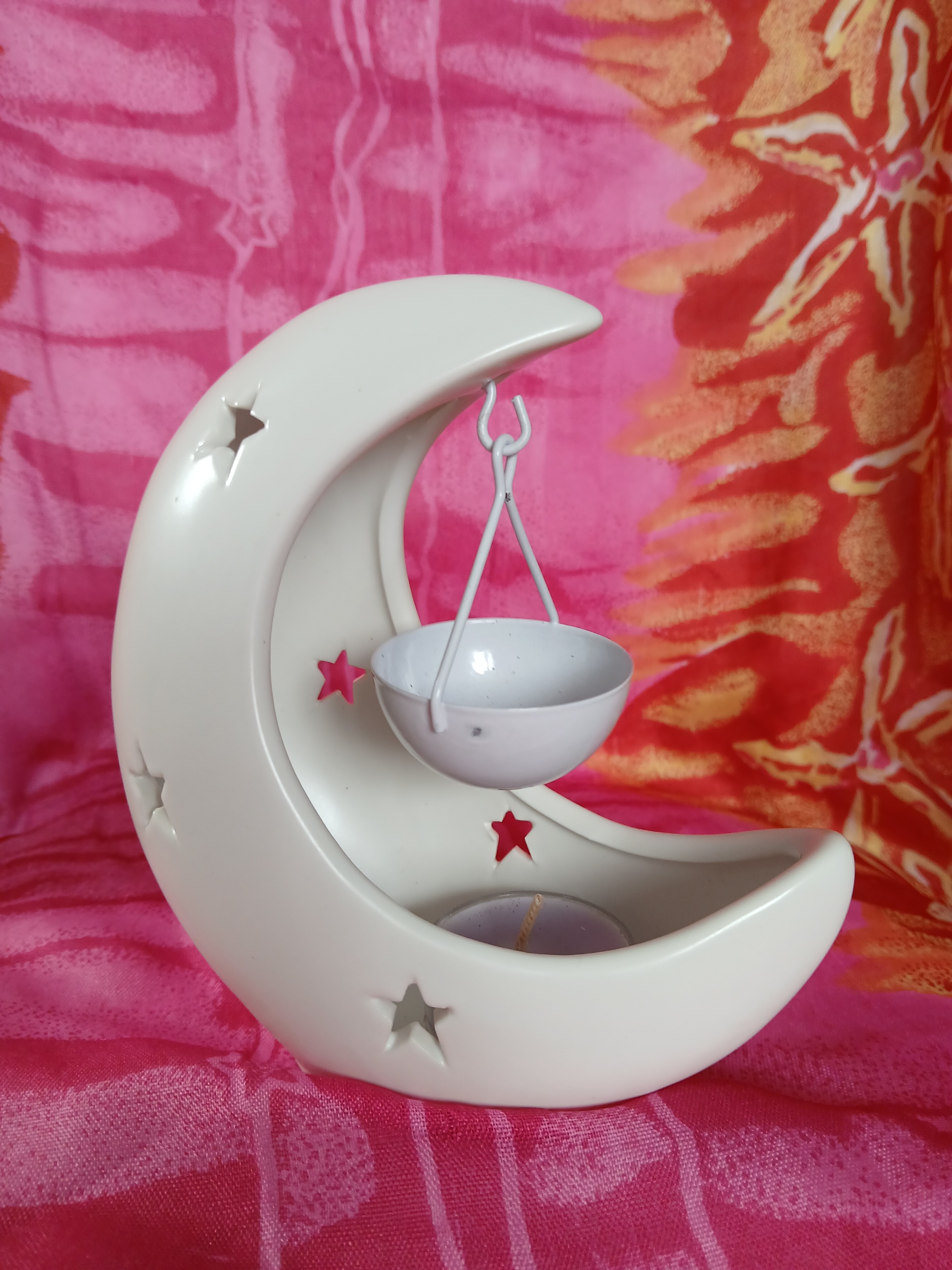 Duftlampe - Mond weiß