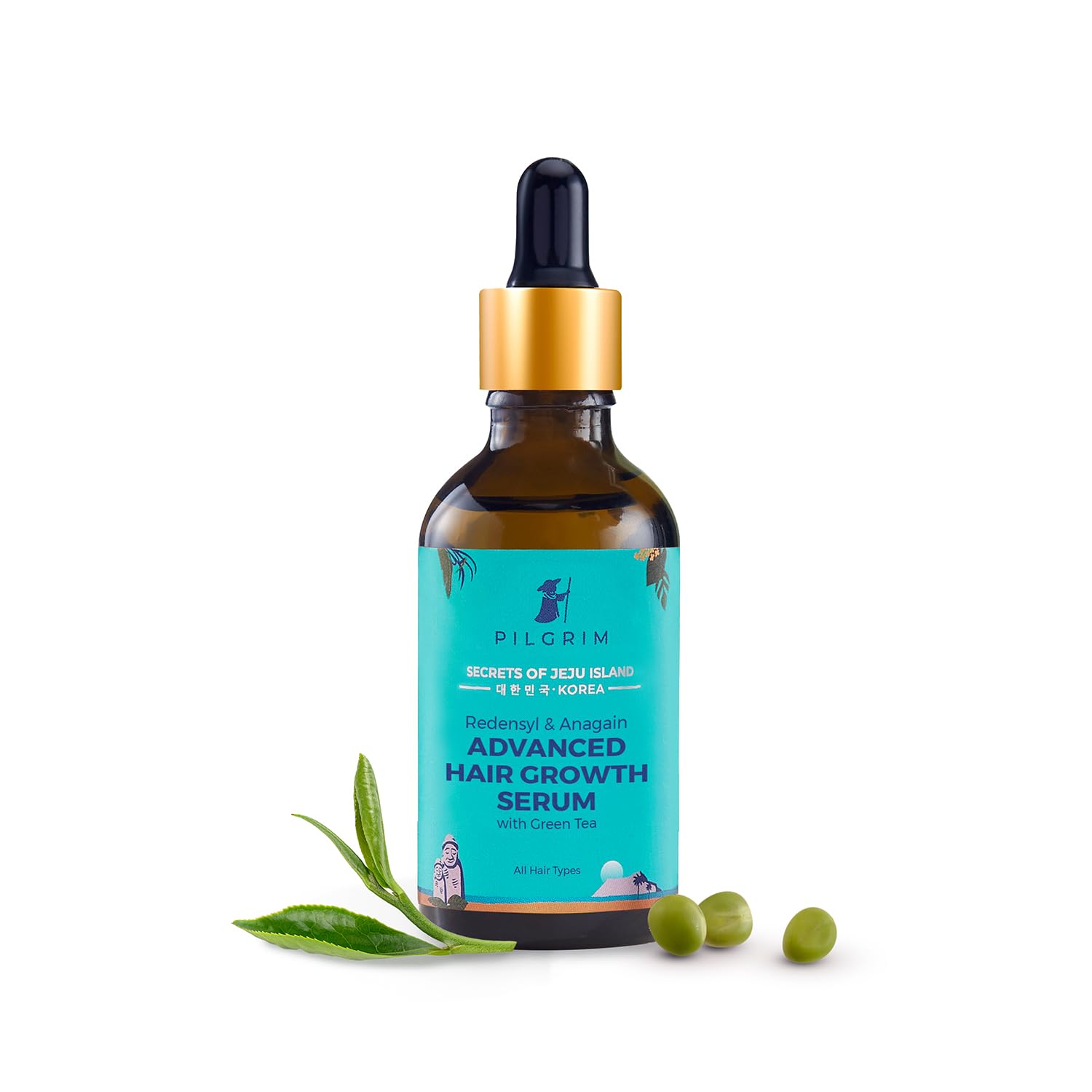 Pilgrim Redensyl 3% + Anagain 4% Advanced Hair Growth Serum (50ml) with Natural Ingredients, Controls Hair Fall, Stimulates Hair Growth, Increase Hair Density | Hair Serum for Hair Growth for Women & Men