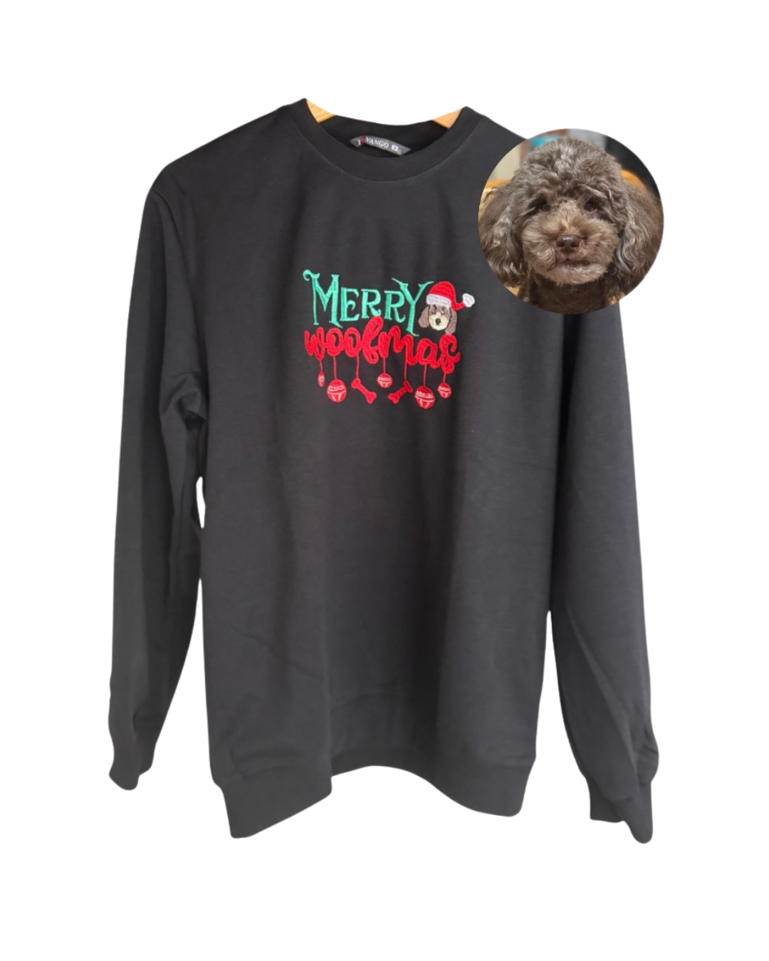 Felpa “Merry Woofmas” - Ricamo Personalizzabile