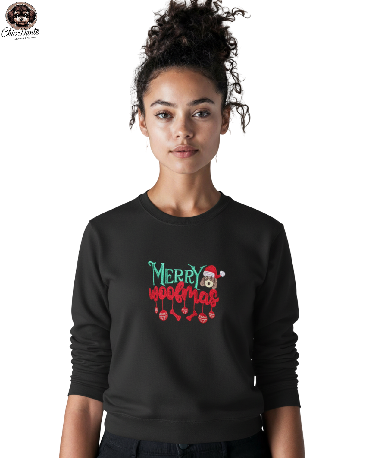 Felpa “Merry Woofmas” - Ricamo Personalizzabile