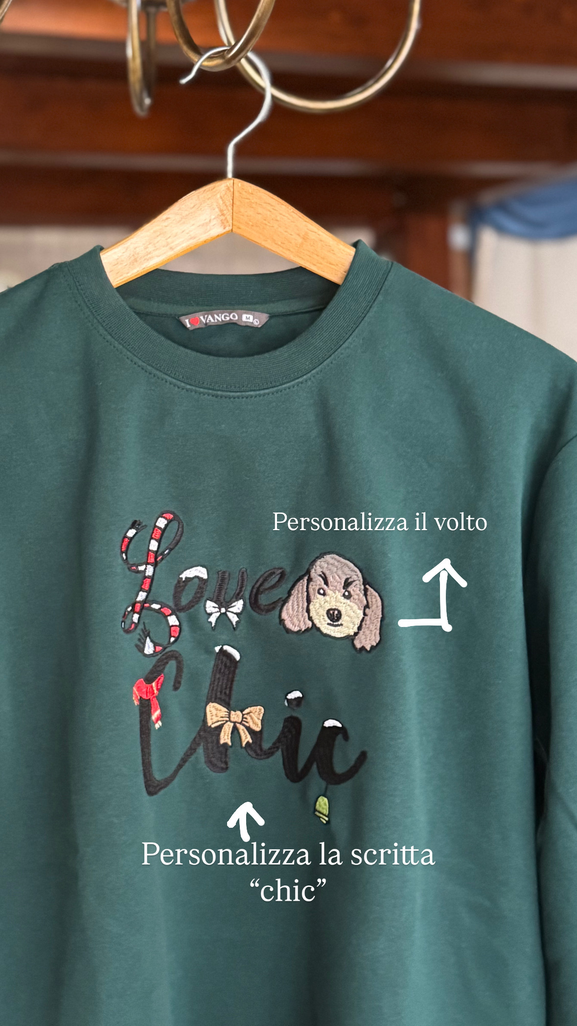 Felpa "Love x" - Ricamo Personalizzabile