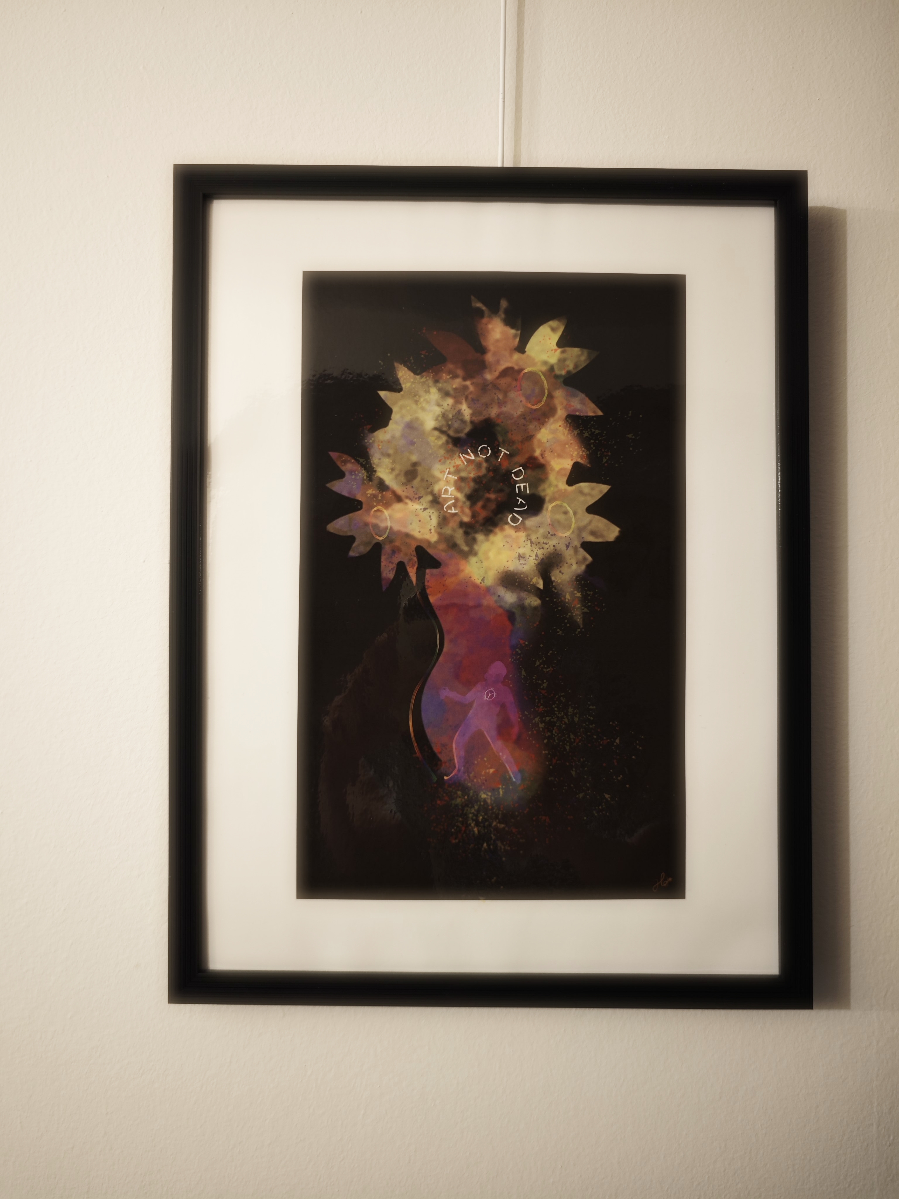 Affiche "Art not dead"