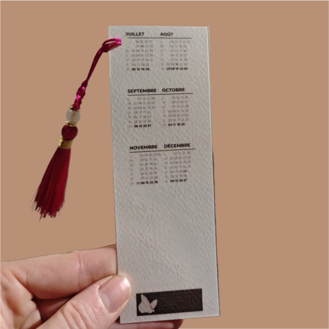 Calendrier marque-pages 2026 TIGRE