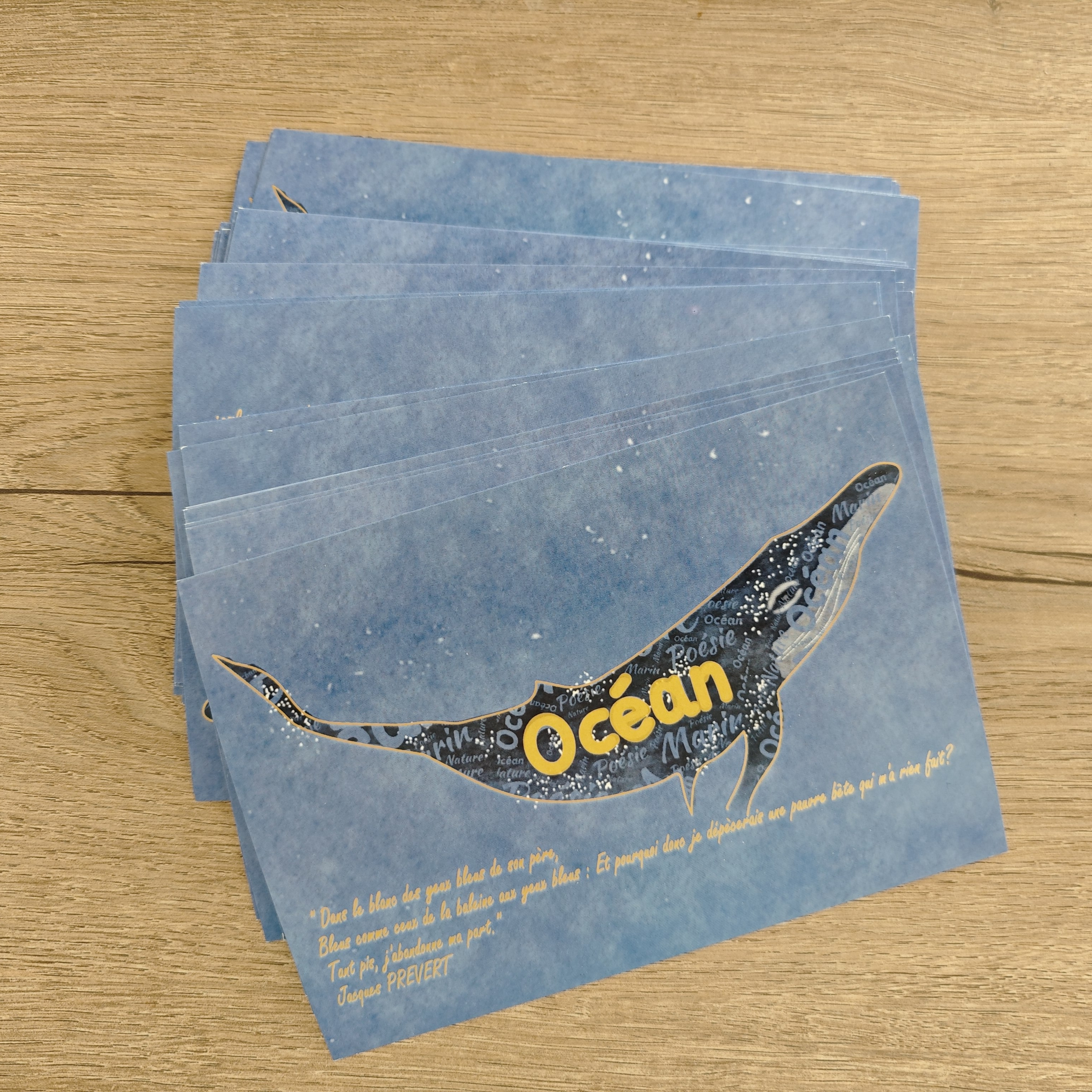 Carte postale "Monde aquatique"