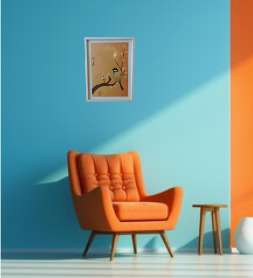 Affiche encadrée avec mésange