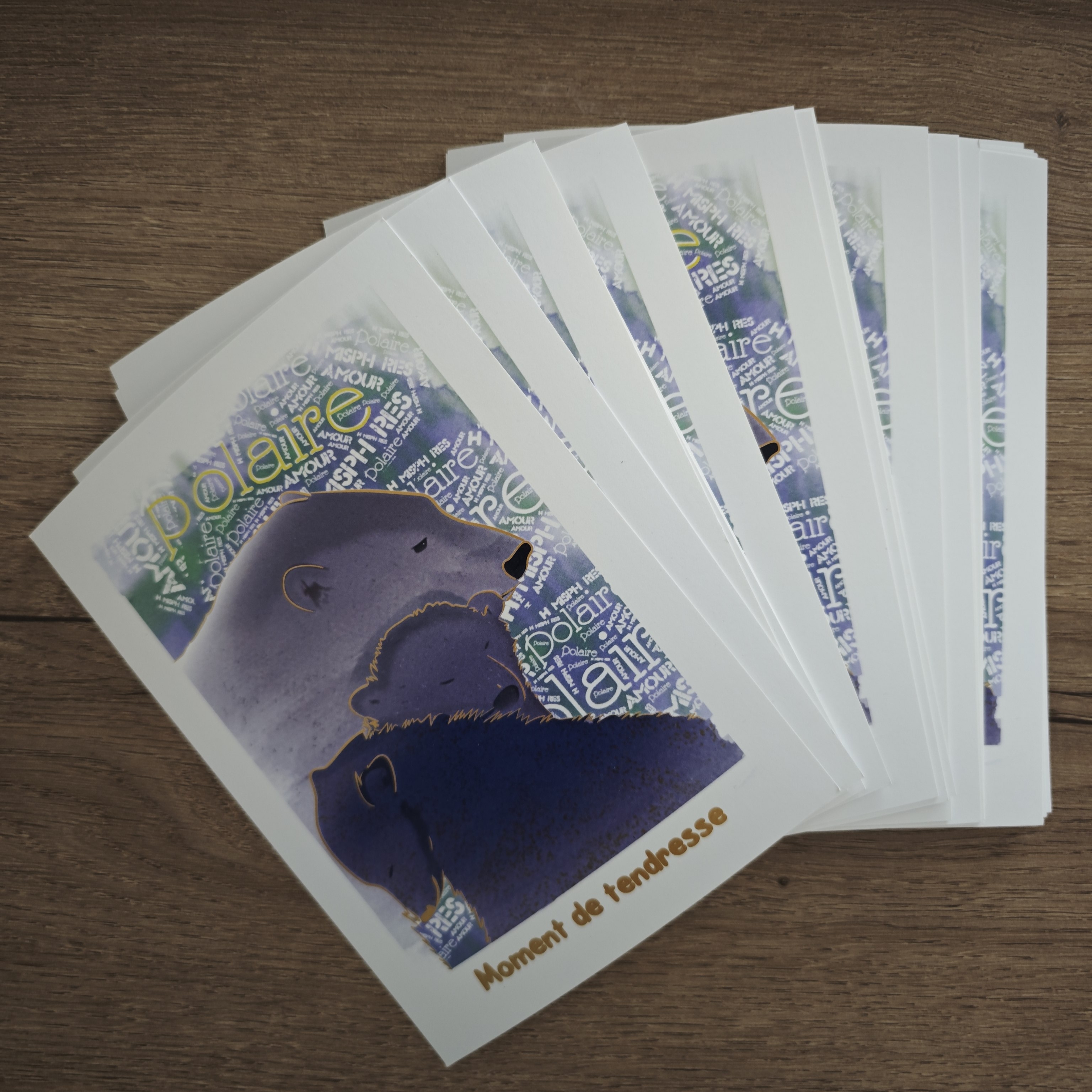 Carte postale "Moment de tendresse"