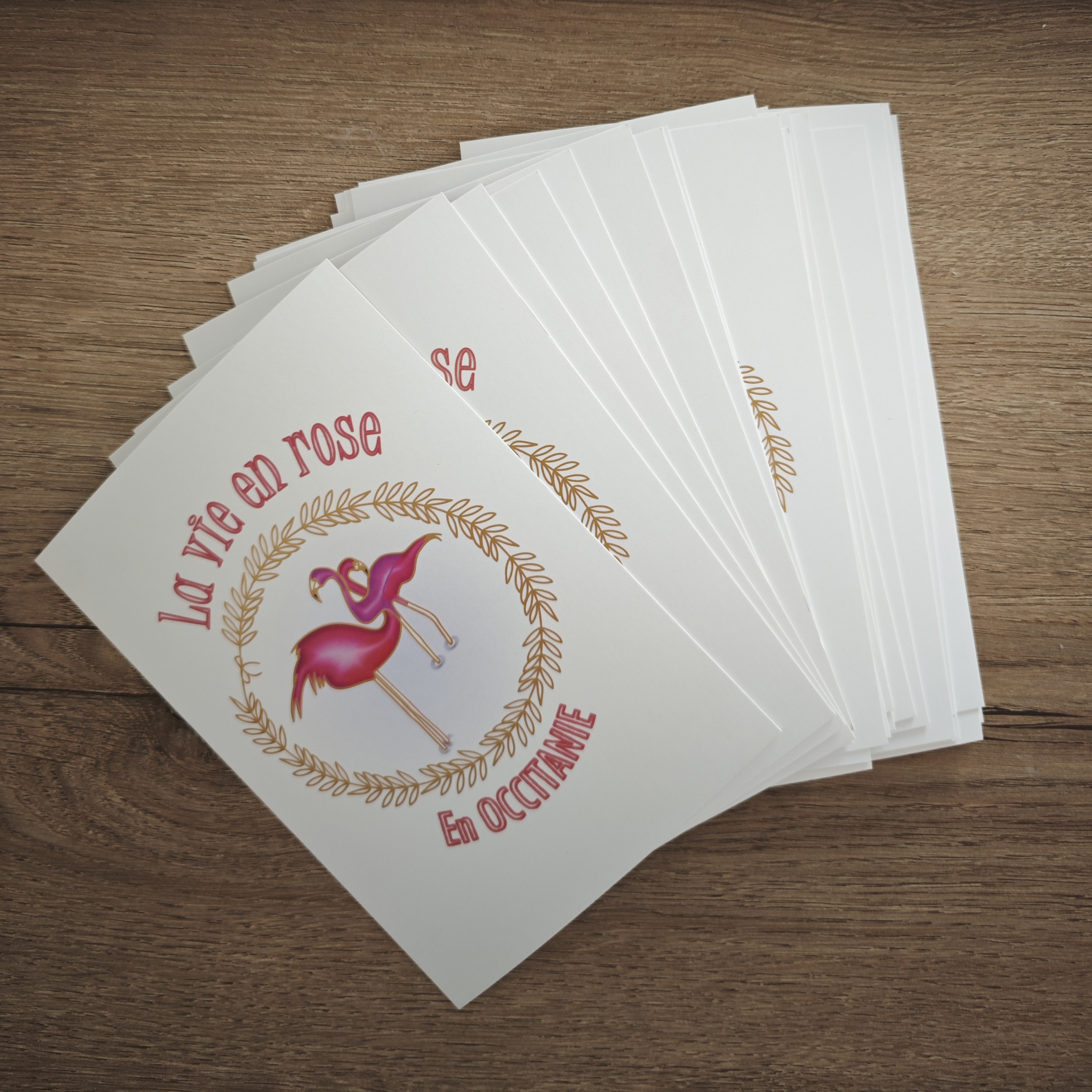 Carte postale "La vie en rose"