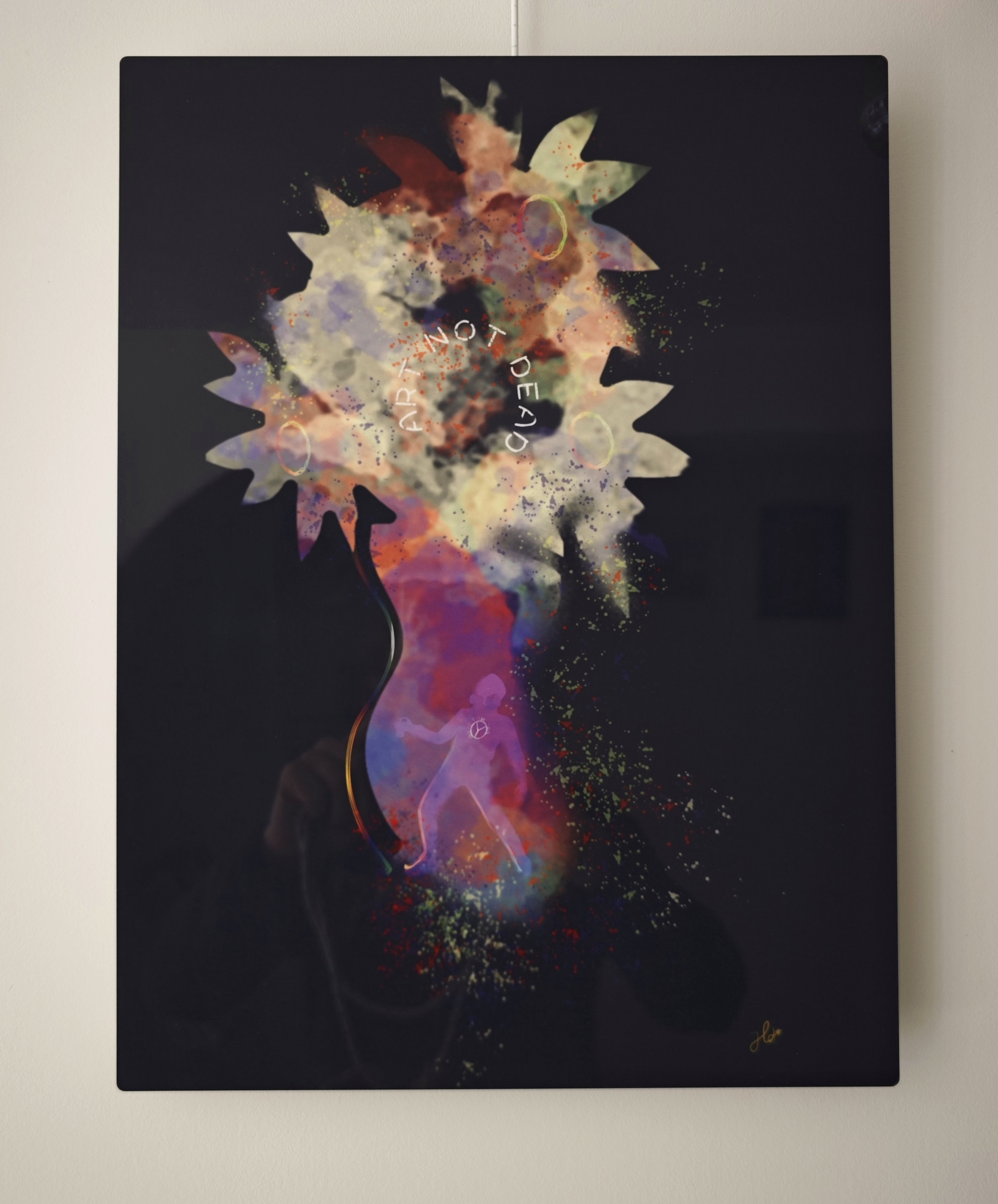 Tableau Plexiglas "Art not dead"