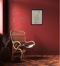 Tableau encadré de tigre