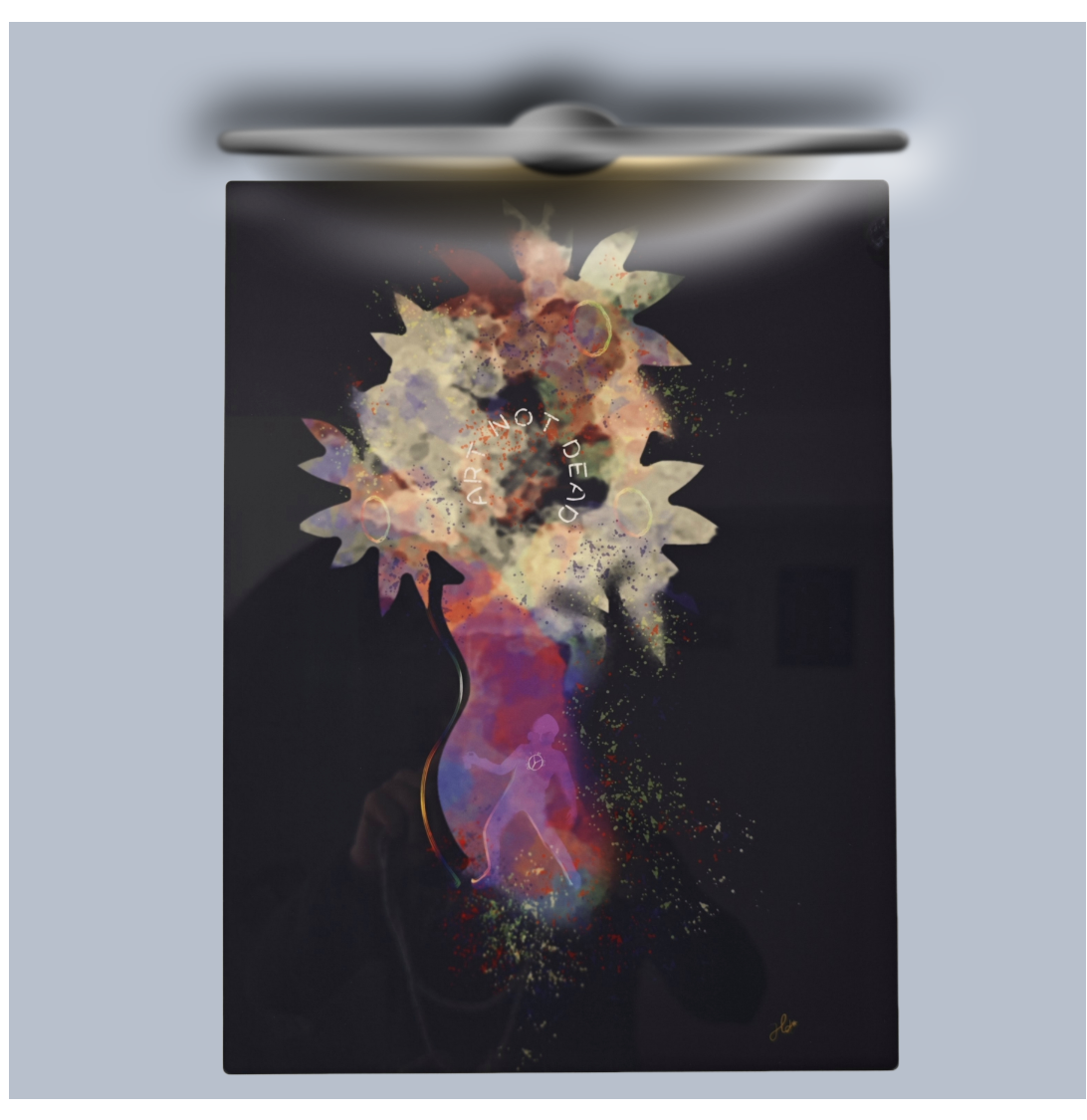 Tableau Plexiglas "Art not dead"