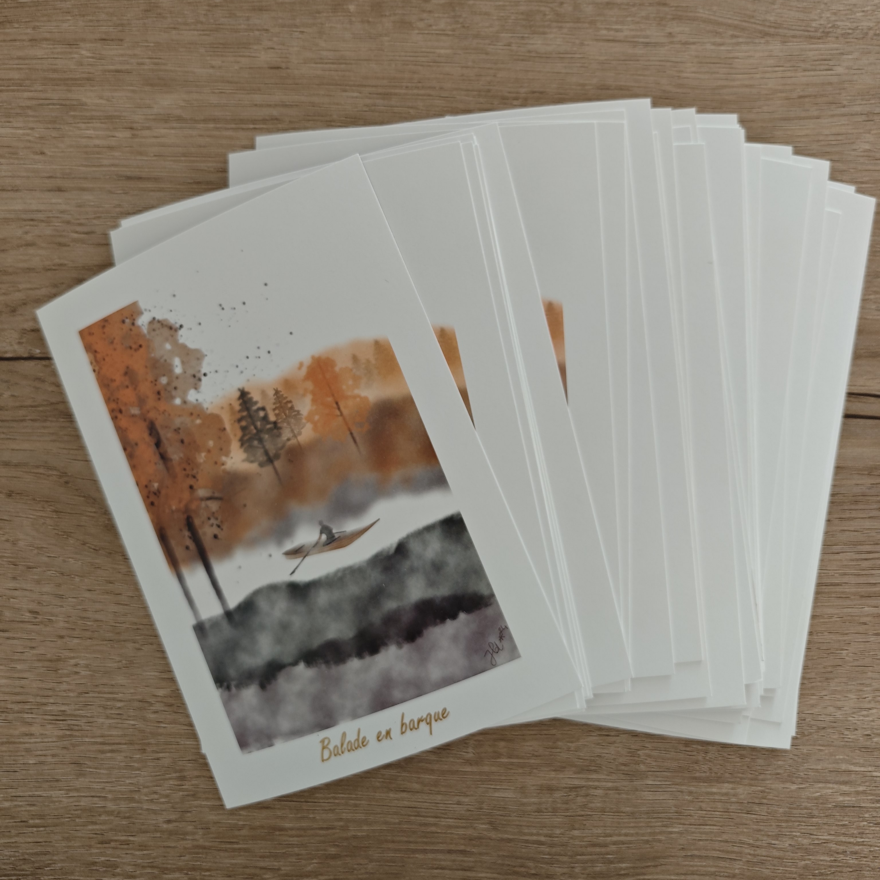 Carte postale "En forêt"