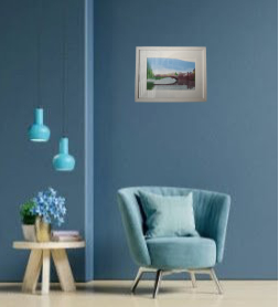 Aquarelle "Paysage de Gaillac"