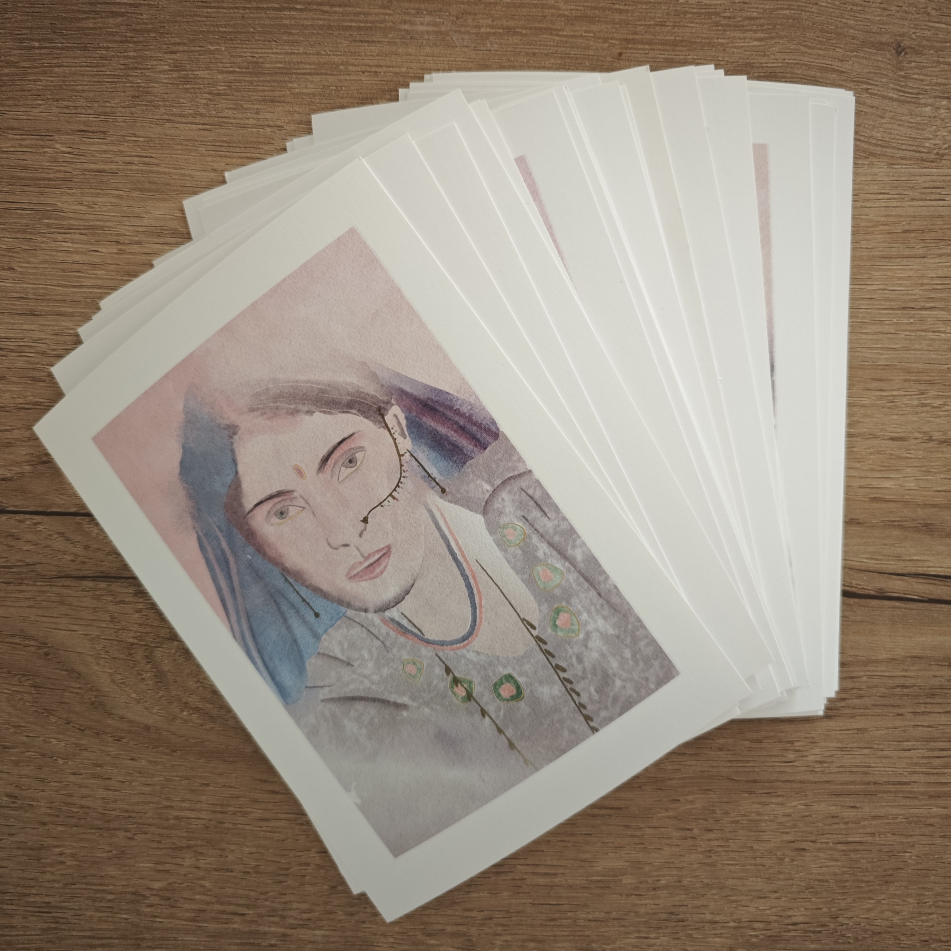 Carte postale "Indienne"