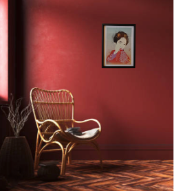 Affiche encadrée d’art japonais