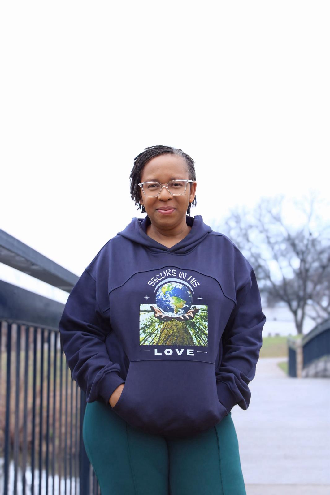 Secure In His Love - Blue Hoodie