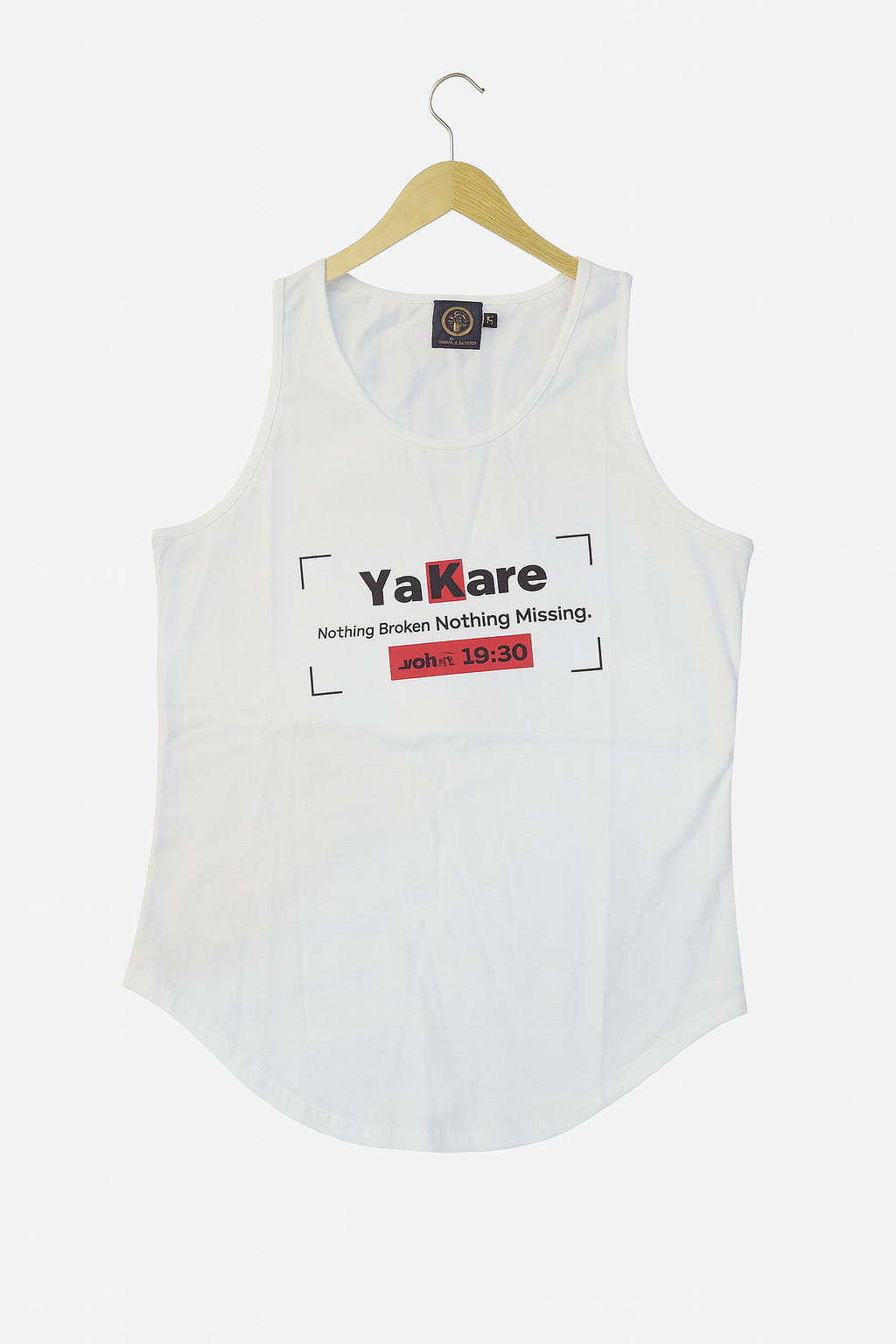 Ya-Kare Sleeveless White Tank Top