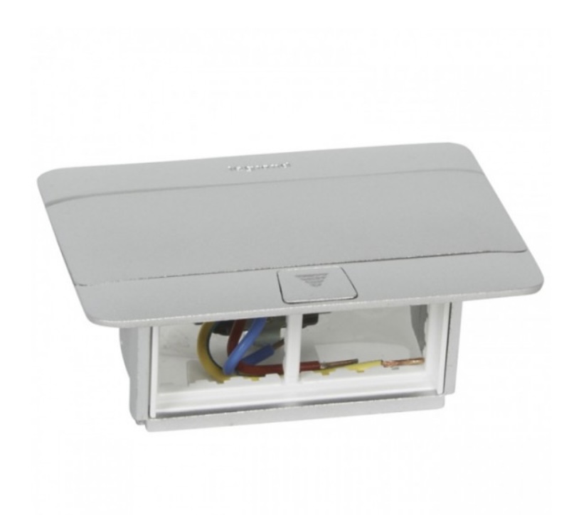 علبه أفياش أرضي فلوربكس فضي مطفي اليجراند