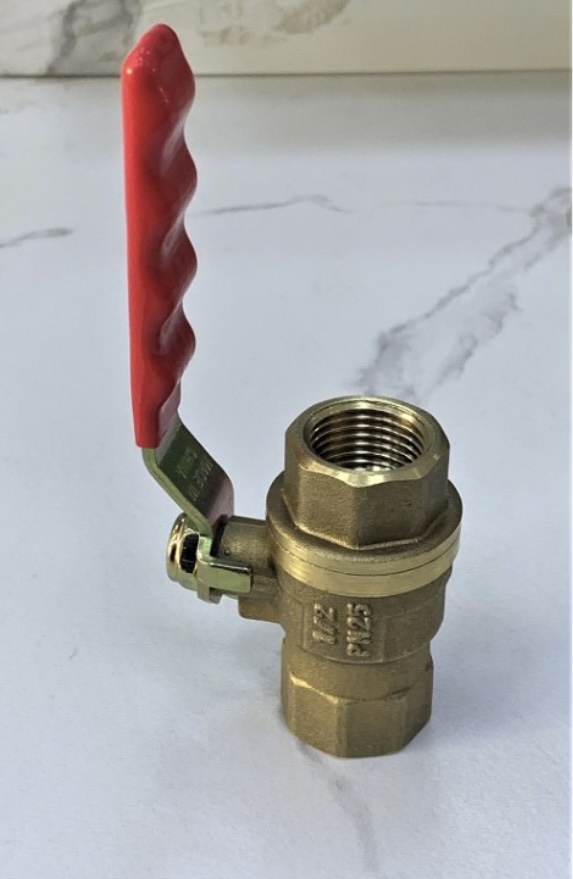 محبس يد أحمر نحاس ثقيل 1/2 بوصة / دونا