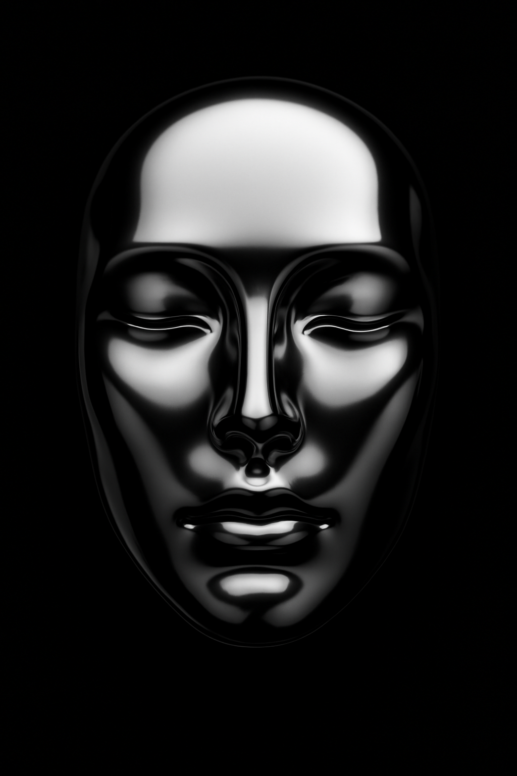 Modern Black Oval Wall Clock