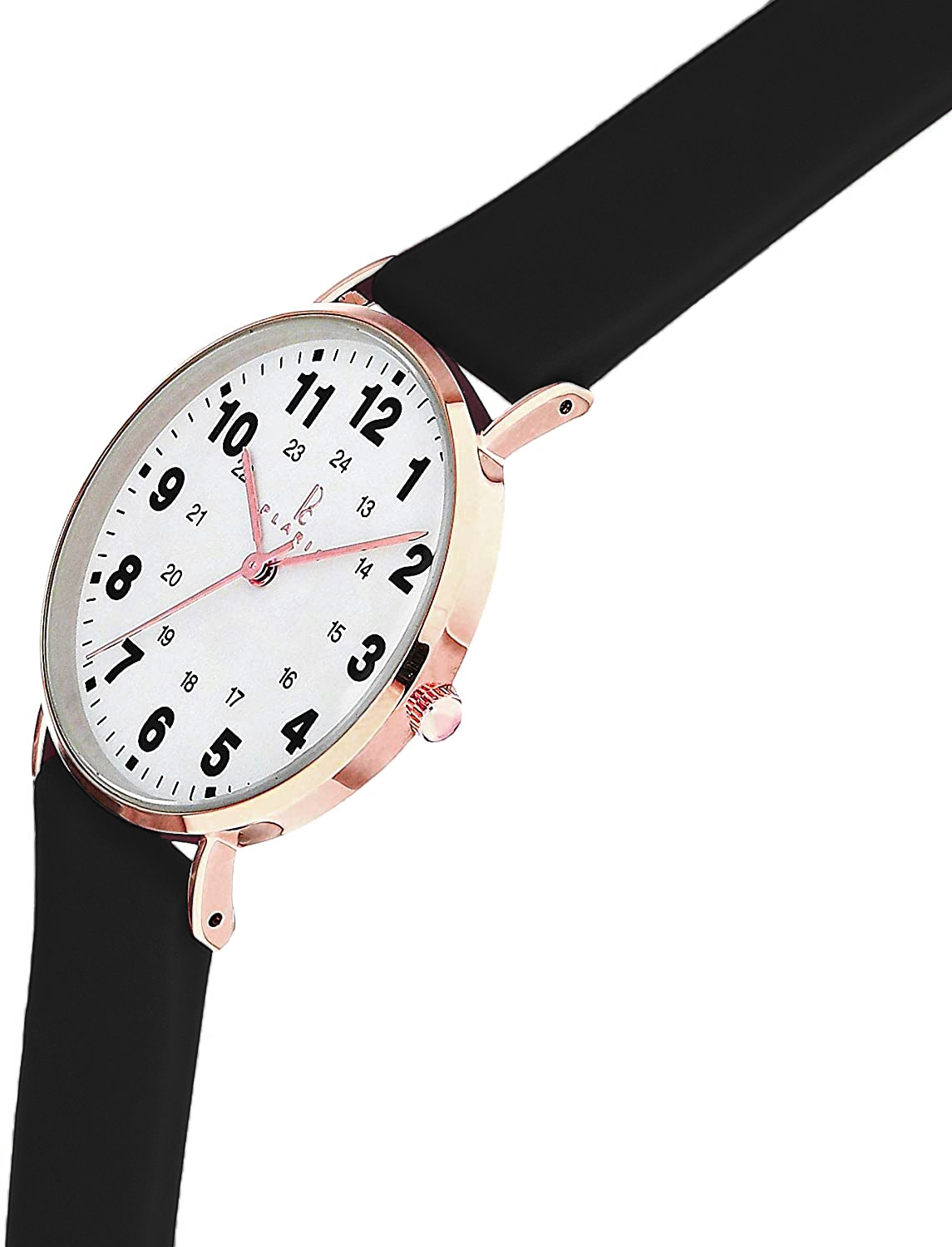  Plaris Nurse Watch Rosegold Black Silicone