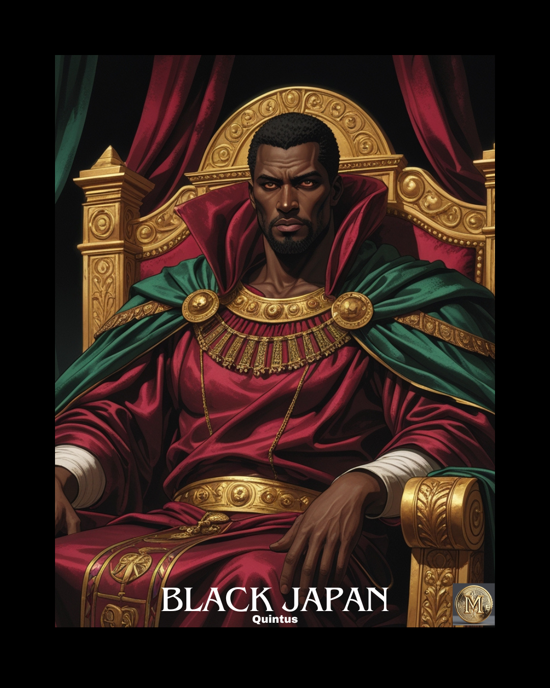 Black Japan Art Print