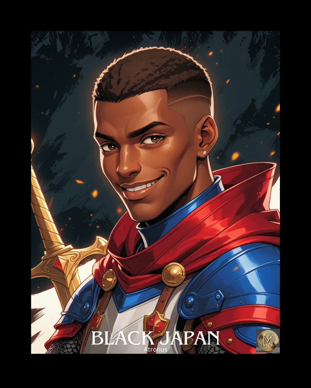 Black Japan Atronus Poster | Megami Gold | Investment