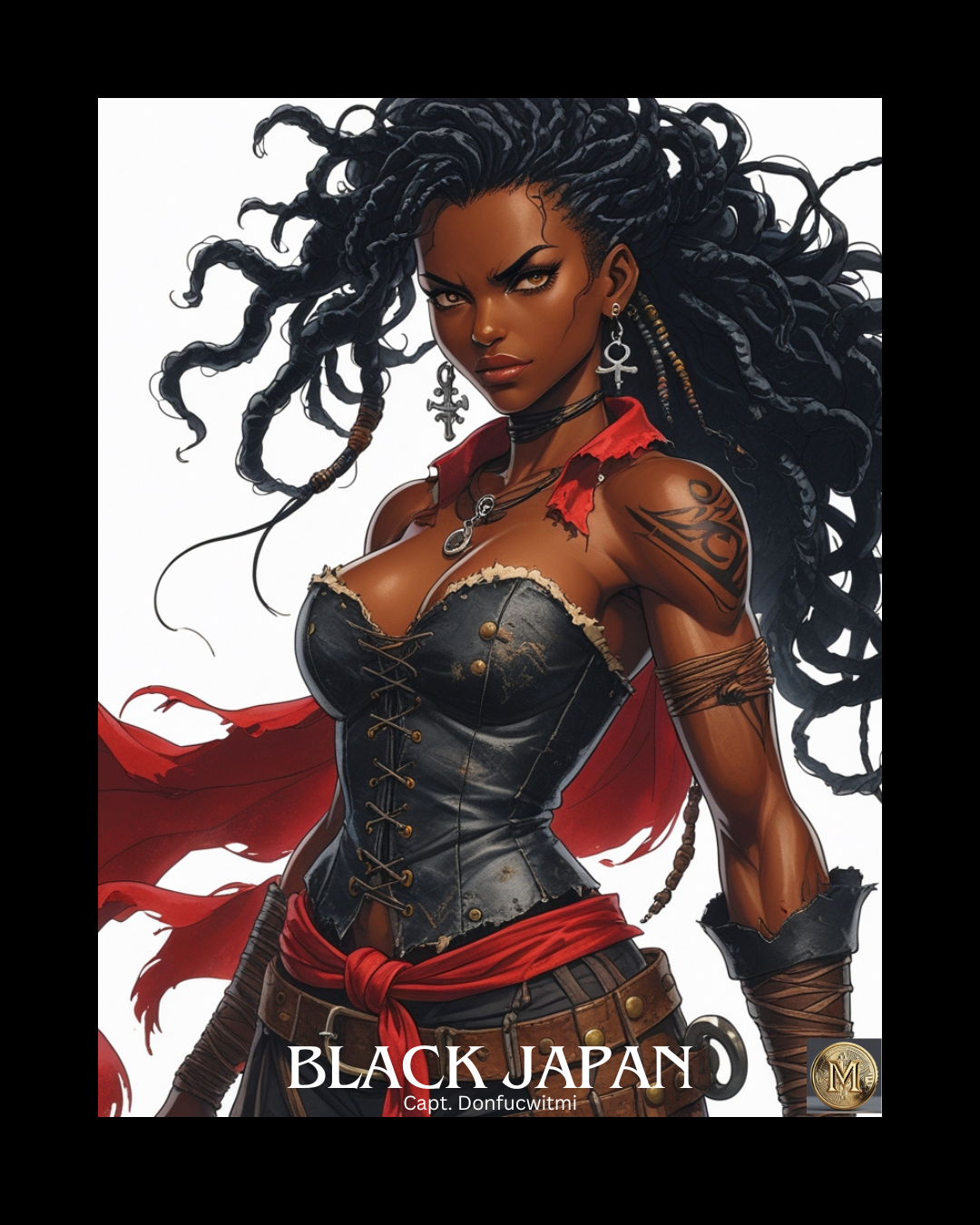 Black Japan Artwork Capt. Donfucwitme | Megami Gold | Investment