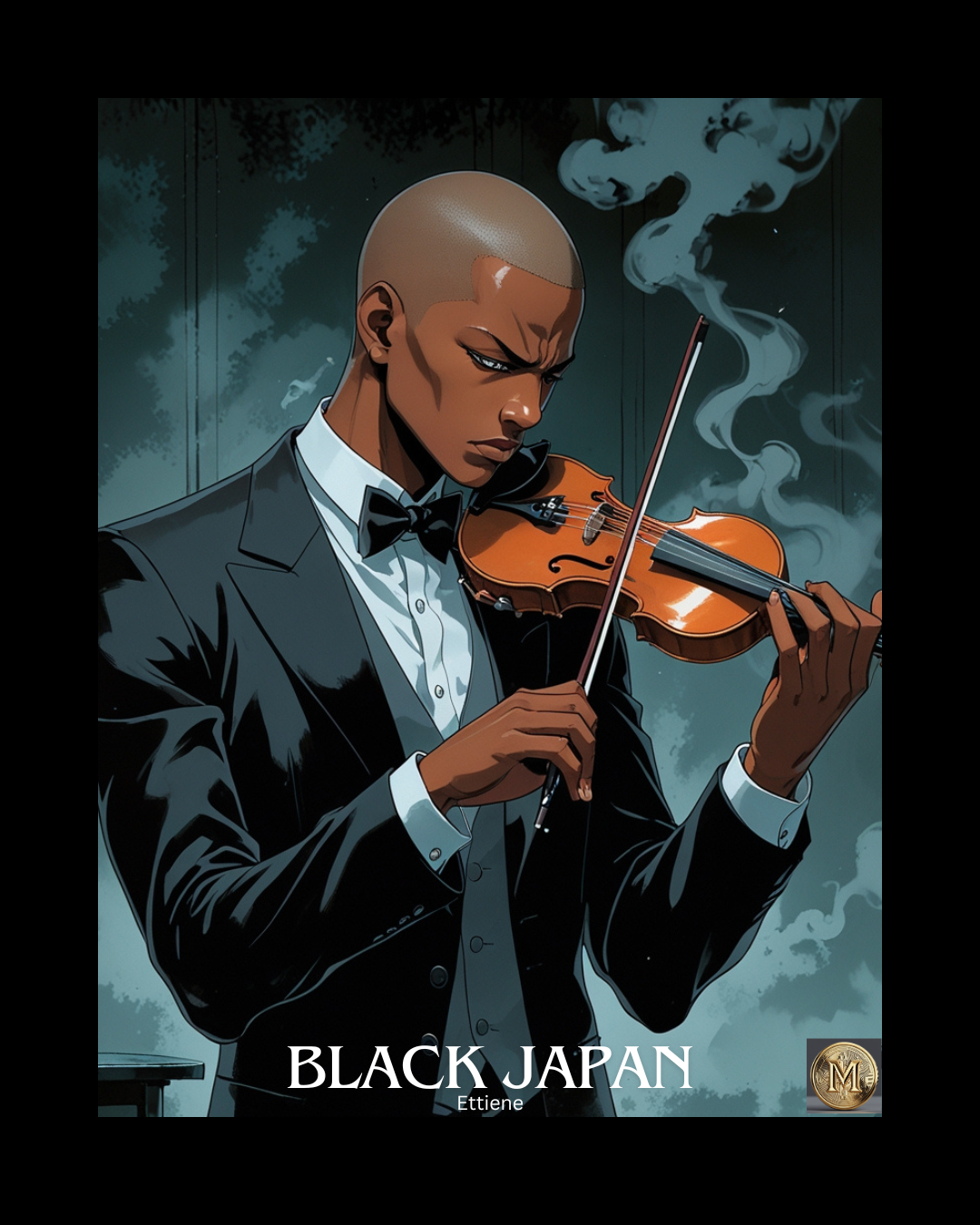 Black Japan Ettiene The Violinist Poster | Megami Gold | Investment