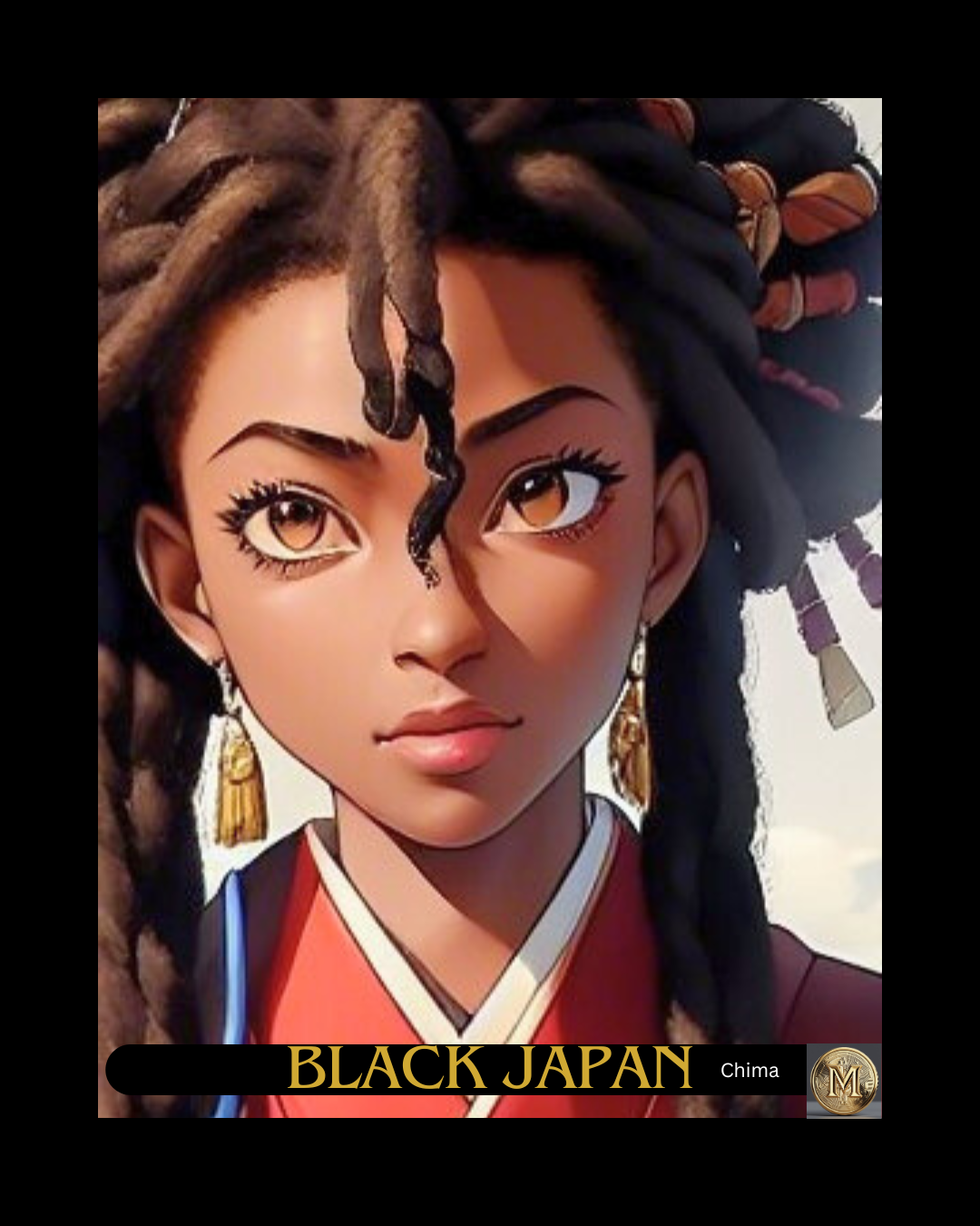 Black Japan Anime Poster Chima | Megami Gold | Investment