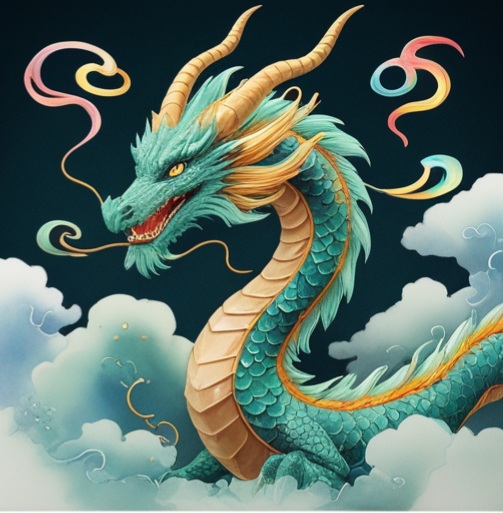 Decorative Dragon Poster